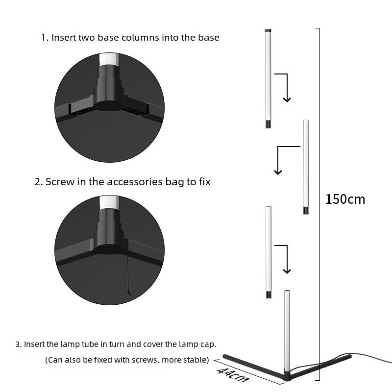 Wow, Colorful Bluetooth Floor Lamp for Living Room or Bedroom with Remote-Controlled Music Atmosphere, Nordic Corner Lamp.