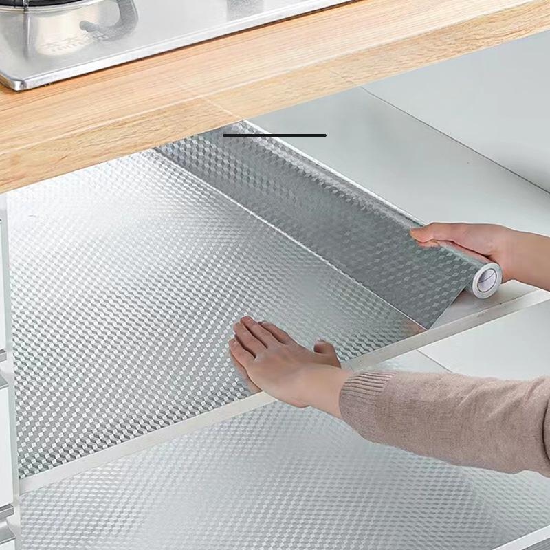 Folie Papier Küche Öl-Beweis Film Herd Wasserdicht Feuchtigkeit-Beweis Selbst-Klebe Tapete Arbeitsplatte Schrank Renovierung Fliesen Aufkleber