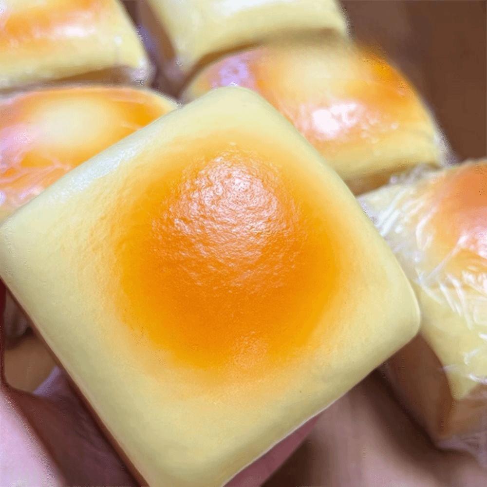 Cartoon Squishy Toast Bread Hand Relax Slow Rebound Toy Creative Sensory Fidget Ball Birthday Gift