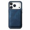 For iPhone 17 Pro Case Retro Leather + TPU Phone Cover with Detachable Card Slot