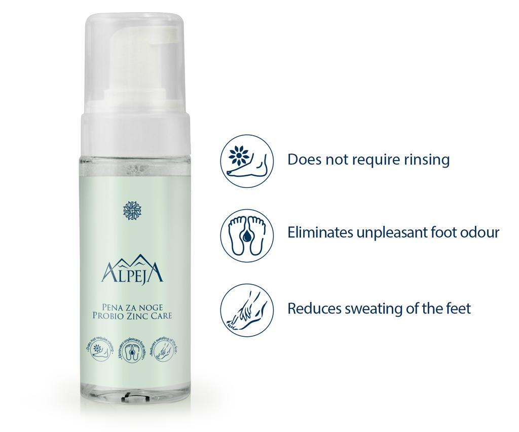 Pěna na nohy Probio Zinc Care Alpeja, Slovinsko