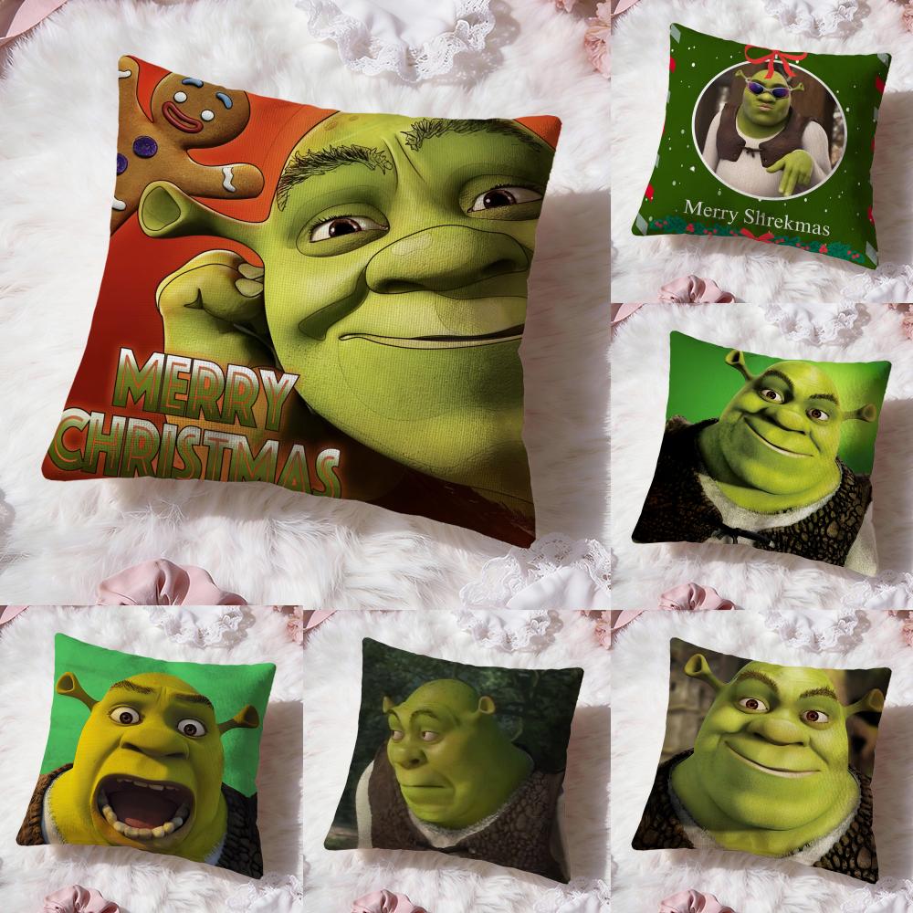 Anime S-ShrekS Povlak na polštář Prémiový komfort Oboustranný povlak na polštář - Design dva v jednom pro jakoukoli místnost a interiér auta