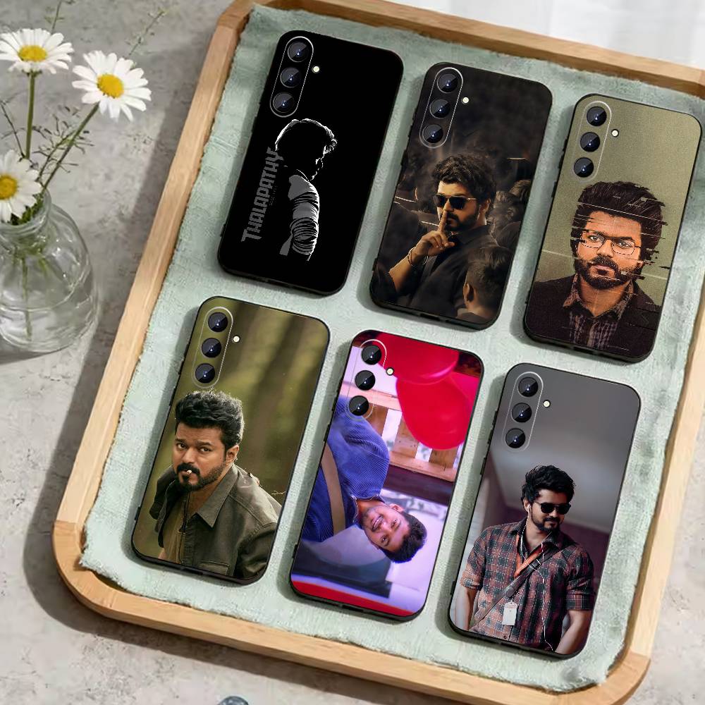 P-ThalaPathy V-Vijay Actor Phone Case For Samsung Galaxy A73,A72,A71,A70,A52,A51 Others Soft Black Cover