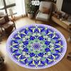 Kreisrunder Teppich mit Mandala-Muster, Vintage Böhmischer Stil, Wohnzimmer Schlafzimmer Dekor Teppich, Eingang Fußmatte für den Flur