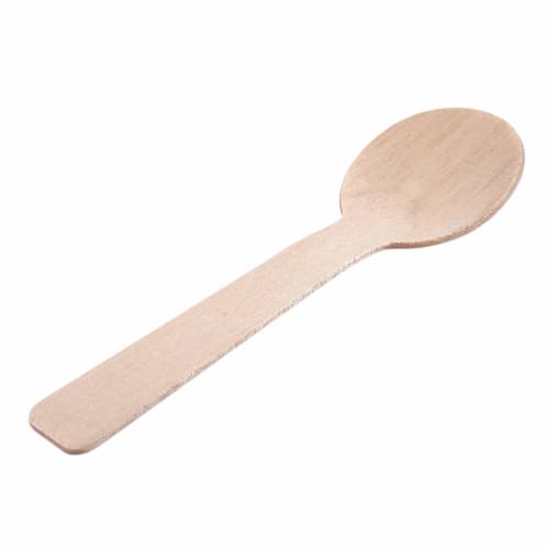 Oikabio 100-Piece Disposable Wooden Spoons, Mini Ice Cream Spoons, Wooden Western Dessert Scoops, Wedding Party Supplies, Kitchen Supplies