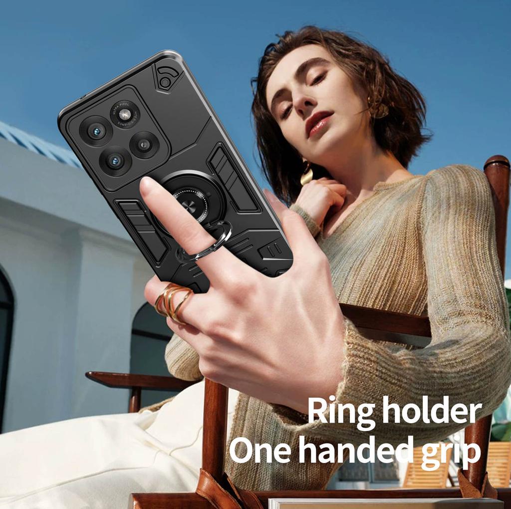 Applicable to MOTO G86 Five Heroes mobile phone case Motorola G56 ring bracket G15 anti-drop F05 protective case