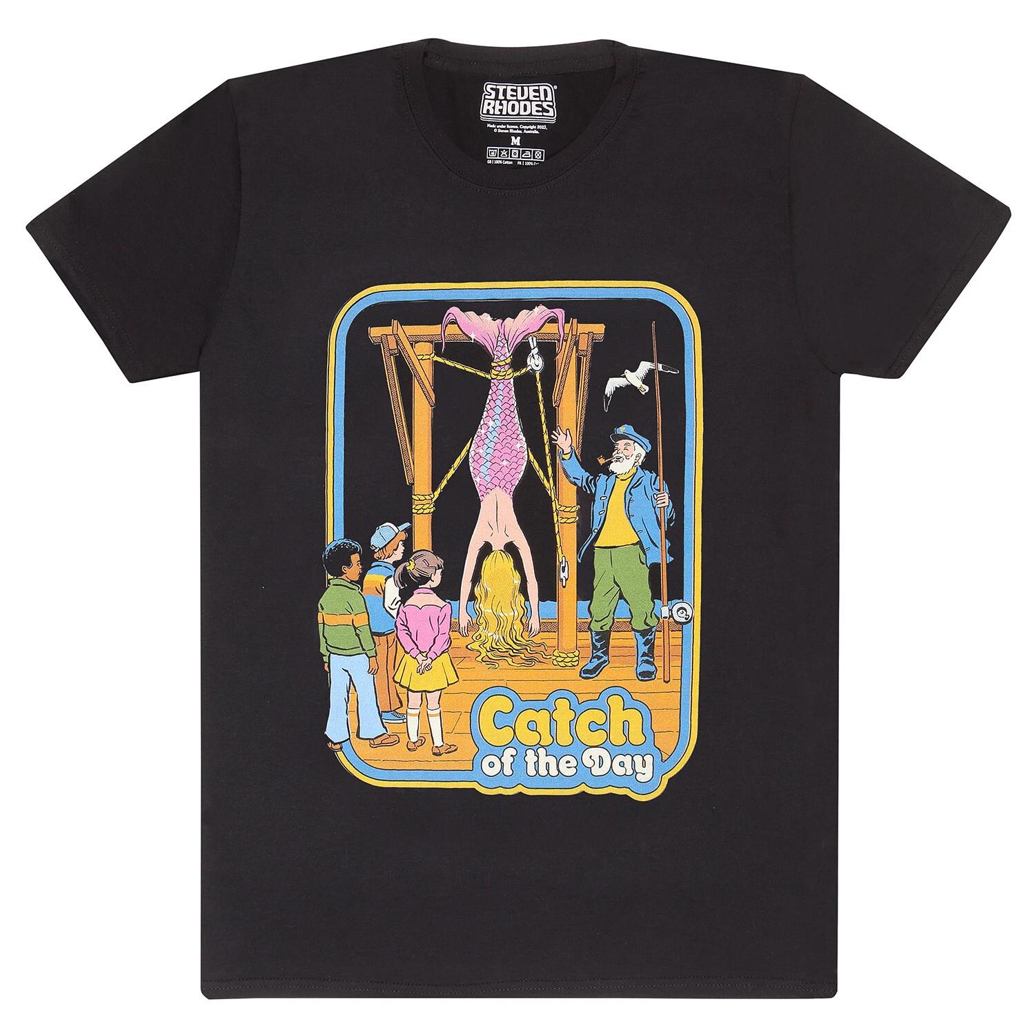 

Steven Rhodes Catch Of The Day Official Merchandise 100% Cotton T-shirt Mens Tees Top M/L/XL/2XL NEW- 4XL