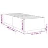 VidaXL Cadre de lit Taupe 90x200 cm Tissu, sommier, cadre de lit plateforme, cadre de lit rembourré, meuble de chambre à 3284447