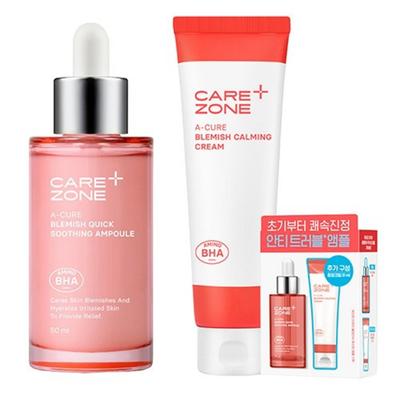 Care Zone Acure Blemish Quick Soothing Ampoule 50ml + Soothing Cream 31ml Set