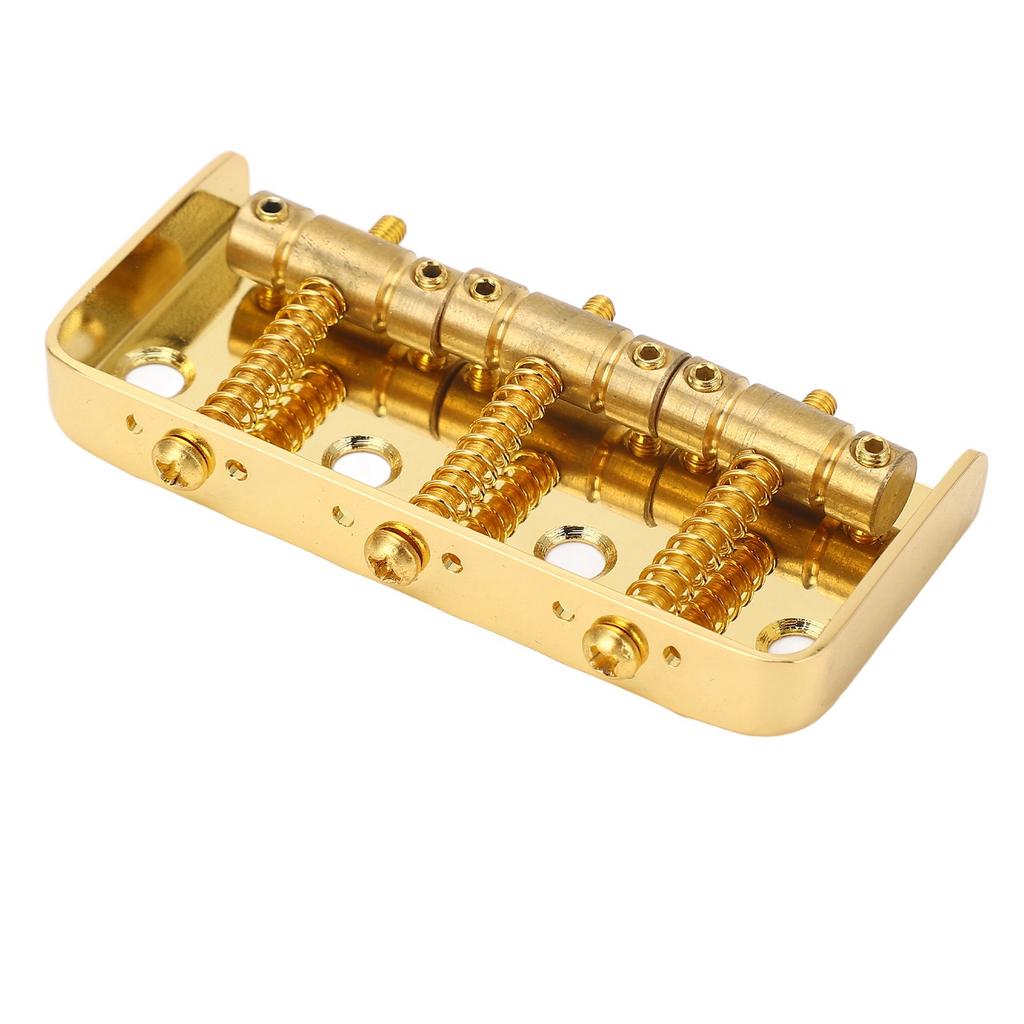 Electric Guitar Short Bridge Vintage Brass Compensated 3 Saddles for Tele Guitars