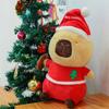 Merry Christmas Capybara Plush Doll Elk Capybara Fluffty Doll Capybara Plush Toy  Birthday Gift