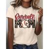 Cartoon Printed T-Shirt Casual Short-Sleeve Round Neck Top for Women Suitable for Summer Fashion Clothing