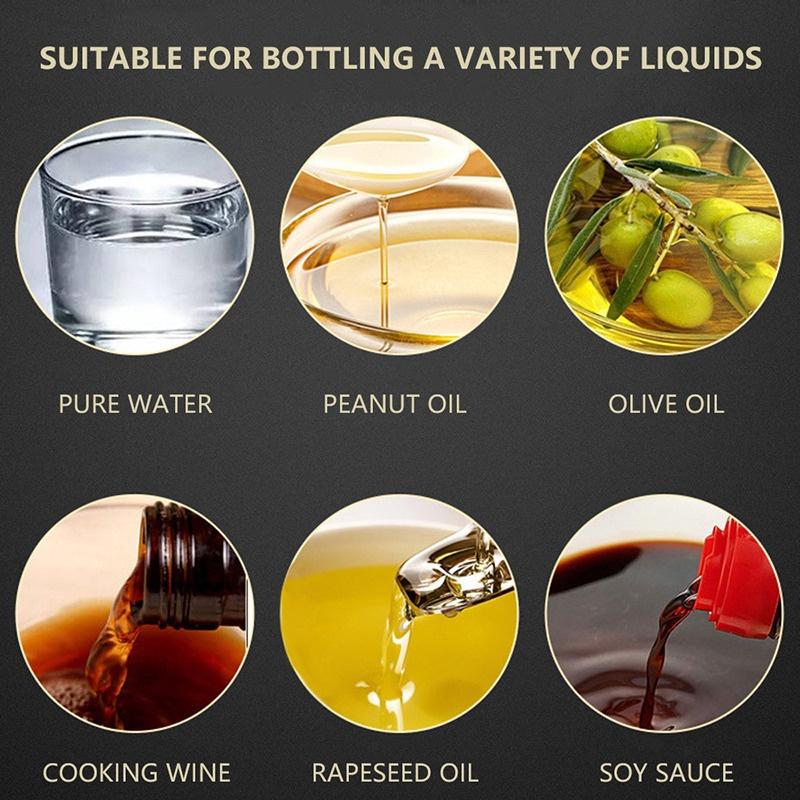 200/300ml Olive Oil Spray BBQ Cooking Kitchen Baking Olive Oil Sprayer Oil Spray Empty Bottle PET Vinegar Bottle Oil Dispenser Salad