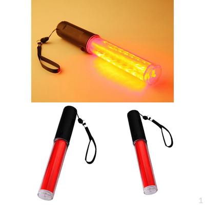 2st 26cm LED Trafiksäkerhet Batong Ljus Wand Kontrollskyltar Ljus