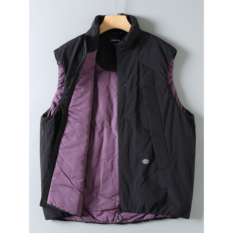 Foreign Trade Surplus Outdoor Running Water-Resistant Multi-Pocket Stand Collar Workwear Vest Warm Cotton Jacket Unisex Vest