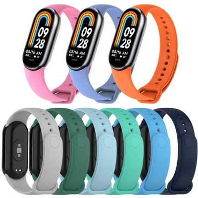 Silikon Strap Für Xiaomi Mi Band 8 Armband Sport Uhr Ersatz Armband Für MiBand 8 Smart Uhr Handgelenk Gürtel Correa