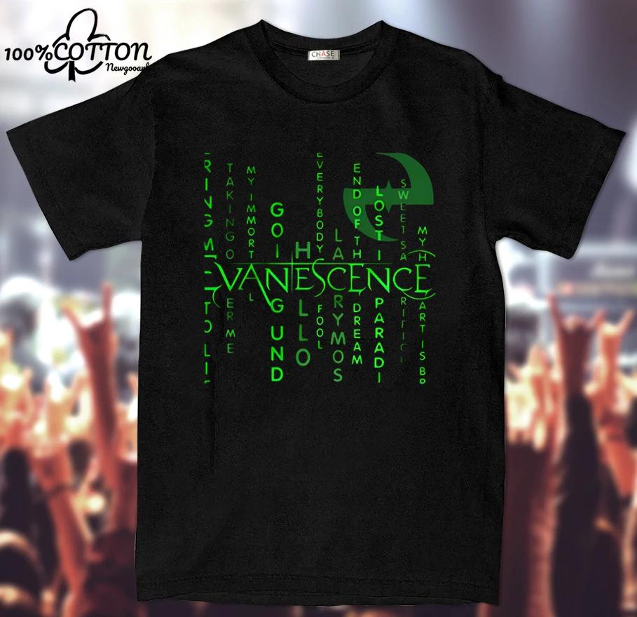 

Мужская футболка LE 2026 Evanescence Bring Me To Life Taking Over Me My Immortal Going Under Унисекс, Графические футболки 4XL