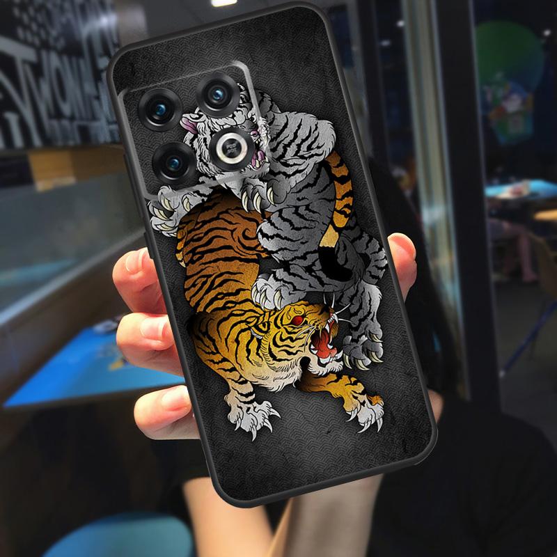 

Fashion Animal Tiger Art Funda For OnePlus 12R 13 R 12 11 9 10 Pro 8T 9RT 10T OnePlus Nord 4 CE 2 3 Lite N20 N30 Case OnePlus Nord
