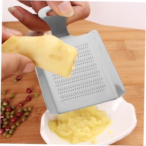 Ipetboom 2er-Pack Edelstahl-Gemüsemühle, manueller Knoblauch-Ingwer-Stampfer, vielseitiges Küchengerät, leicht zu reinigen, sicher für Babynahrung