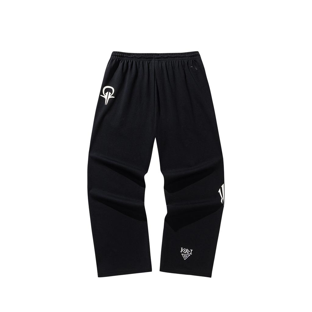 Anta Basketball Series Kyrie Series Casual Trendy Comfortable Fashion Versatile Knitted Sports Long Pants Unisex bottoms Black 172621318-1