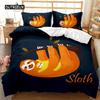 Lenoškový povlak na přikrývku Set Kreslený Vesmírný Lenoch Povlečení Lenoch Zvíře Přikrývka Povlak Dvojlůžko Queen King Size Polyesterová Přikrývka
