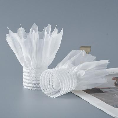 1Pairs Lace Cuffs Nail Art Tulle Photo Glove Manicure Photography Props Nail Tips Display Sleeve Fake Pleated Cuff Accessories