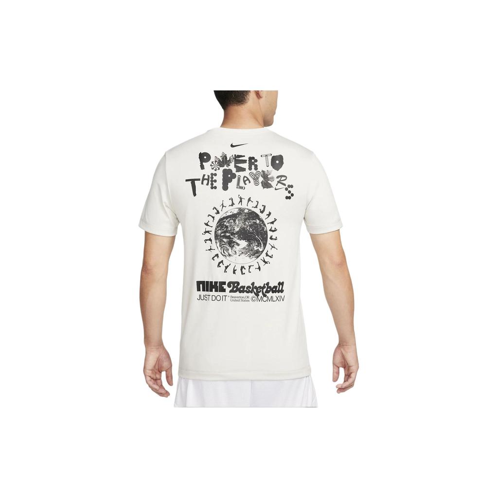 Nike Dri-FIT Letter Print Casual Short Sleeve T-Shirt Men Tops Light-Bone FQ4917-072