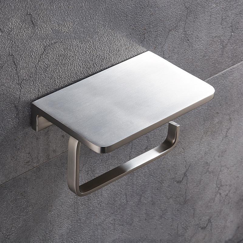 Пистолетно-серый Настенный Держатель для Туалетной Бумаги Держатель для Мобильного Телефона Зеленая Полка для Хранения Держатель для Туалетной Бумаги Коробка для Салфеток