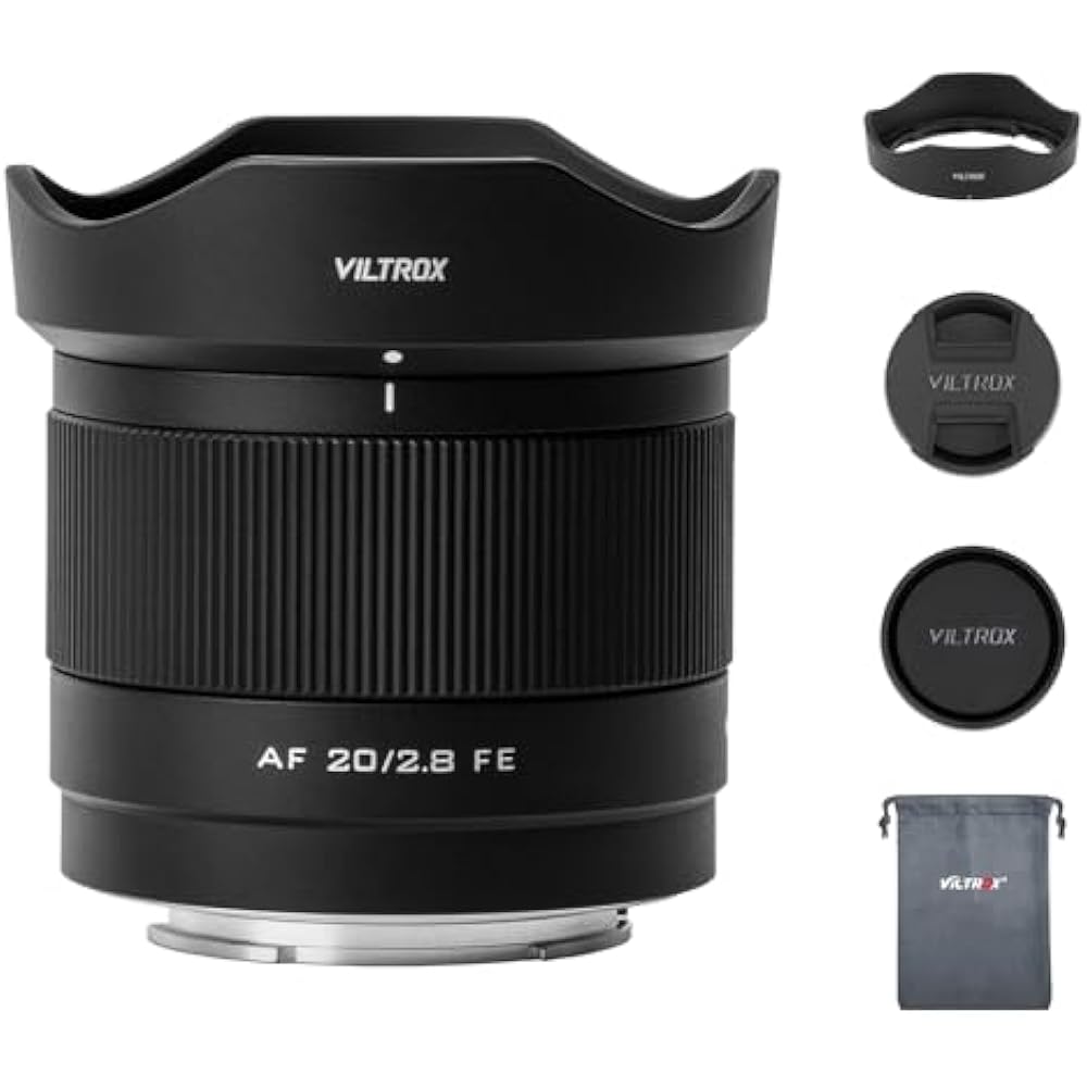 VILTROX AF 20mm F2.8 FE Ultra Wide Angle Micro Lens Sony E Mount Camera Lens Large Aperture AF Co...
