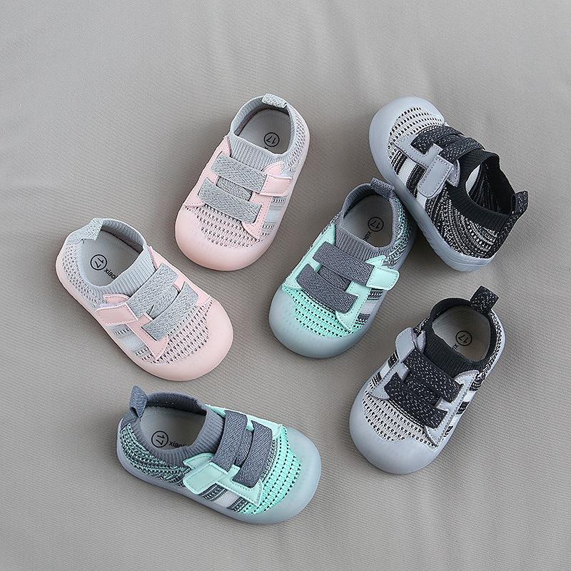 Kinder FreizeitsportSchuhe Netz Atmungsaktiv Jungen Mädchen Laufschuhe Weiche Sohlen Anti-Rutsch Baby Lauflernschuhe Baby Sportschuhe