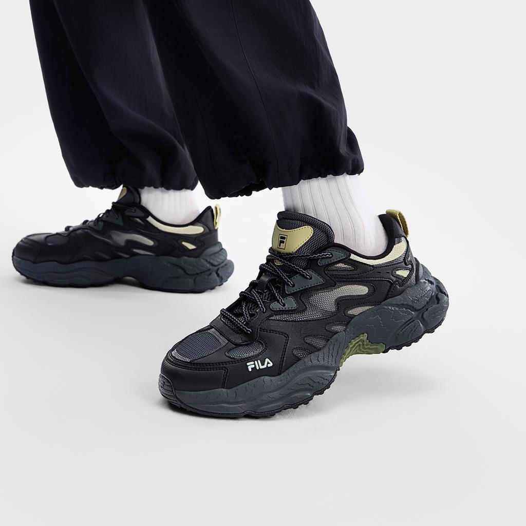 Fila Fern Fashionable Personality Classic Retro Sports Casual Comfortable Thick Sole Durable Breathable Lightweight Low Top Dad Shoes F12M622118FFB