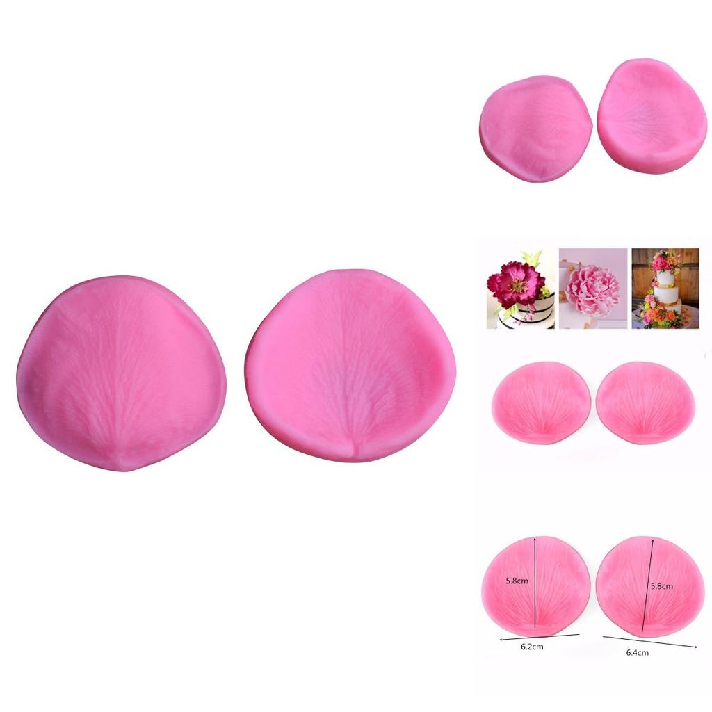 Luxurious Silicone 3d Rose Petal Flower Veiner Mold For Stunning Cake Decorations