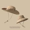 Summer Hiking Cowboy Hats Western Cowboy Hats Drawstring Versatile Sun Shade Bucket Hats for Fishing Camping Traveling