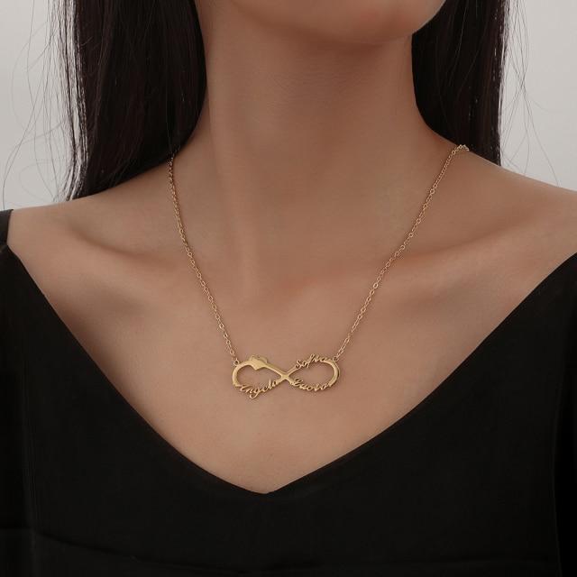 Personalized Stainless For Women Steel Gold Tone Name Letter Initial Pendant Titanium Pendant Necklace Customized JewelryTrendy Pendant