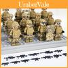 Detailed Mini Military Action Figures 10 Piece Set With Unique Accessories