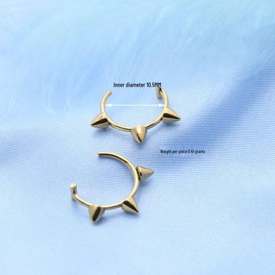 European & American Punk Gothic Thorn Stainless Steel Septum & Lip Ring