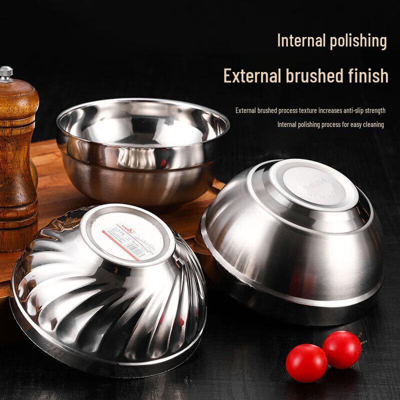 Cai Zhi Double-Layer Insulated Stainless Steel Bowl