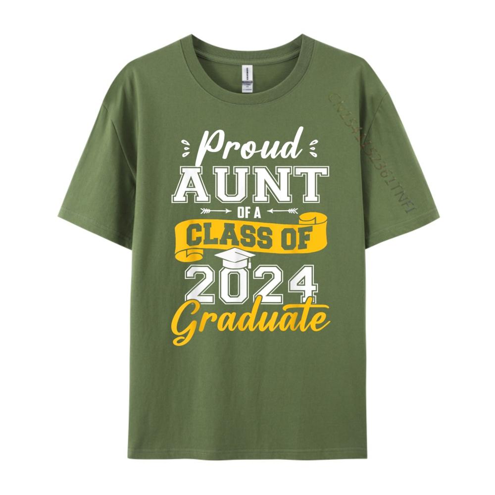Graduation Proud Aunt Of A Class Of 2025 Graduate Free Shippping Clothes Fall Luxury TShirt Big And Tall New Years Eve