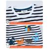 New Arrival Boys' Stripes Crab Short-Sleeved T-shirt Small and Medium Children's Tops Children's Summer Clothing Baby Cotton T-shirt Base 8