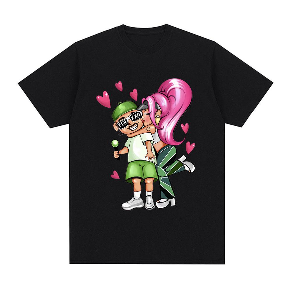Singer Karol G Feid Ferxxo Graphic Tshirt Unisex Unisex Fashion Aesthetic Vintage T Shirt Casual Cotton Harajuku Oversized Tshirts