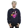 Disney Men's Love Mickey & Minnie Mouse Hearts Sweatshirt