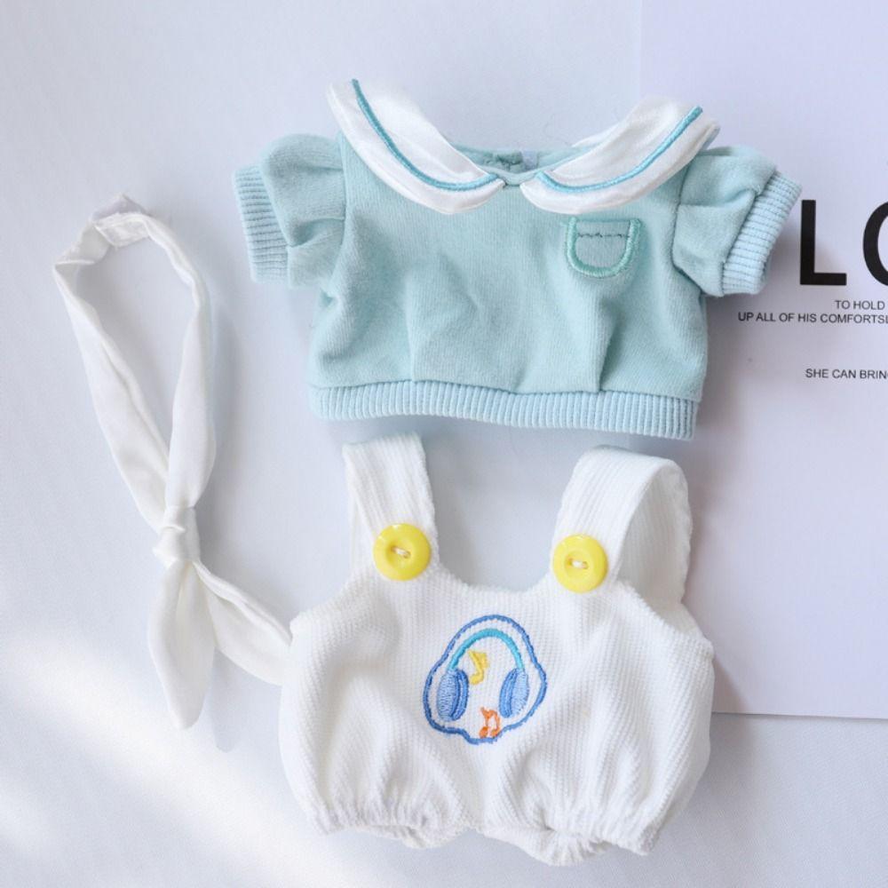 Overall Cotton Doll Clothes Hoodies Plush Toy Clothes 20cm Cotton Doll  Dress  20cm Cotton Doll
