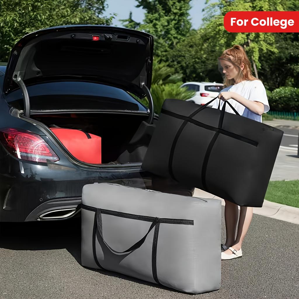 2pcs Extra Large Waterproof Moving Luggage Bags Laundry Shopping Bag Foldable Luggage Travel Bag Large Capacity Quilt Organizer