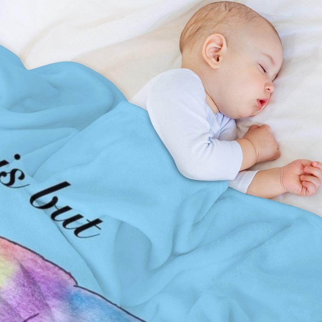 Life is but a Dream - Watercolor Dreaming Cat Throw Blanket Luxury Brand For Baby Hairy anime Blankets