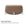 MICHAEL KORS Mila Cow Leather Saddle Bag, Shoulder Bag, Crossbody Bag Small Women's Light Taupe 35T5SIMC5L-229