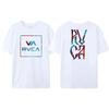 T-shirt RVCA 100% Cotone Uomo Donna THE BALANCE OF OPPOSITES Maglietta T-shirt Design Oversize Manica Corta T-shirt Brand Top Abbigliamento