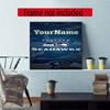 Seattle Seahawks Customize Your Name Diamond Painting Round Diamond Diy Frameless Holiday Artwork Suitable For Home Office Wall Decoration