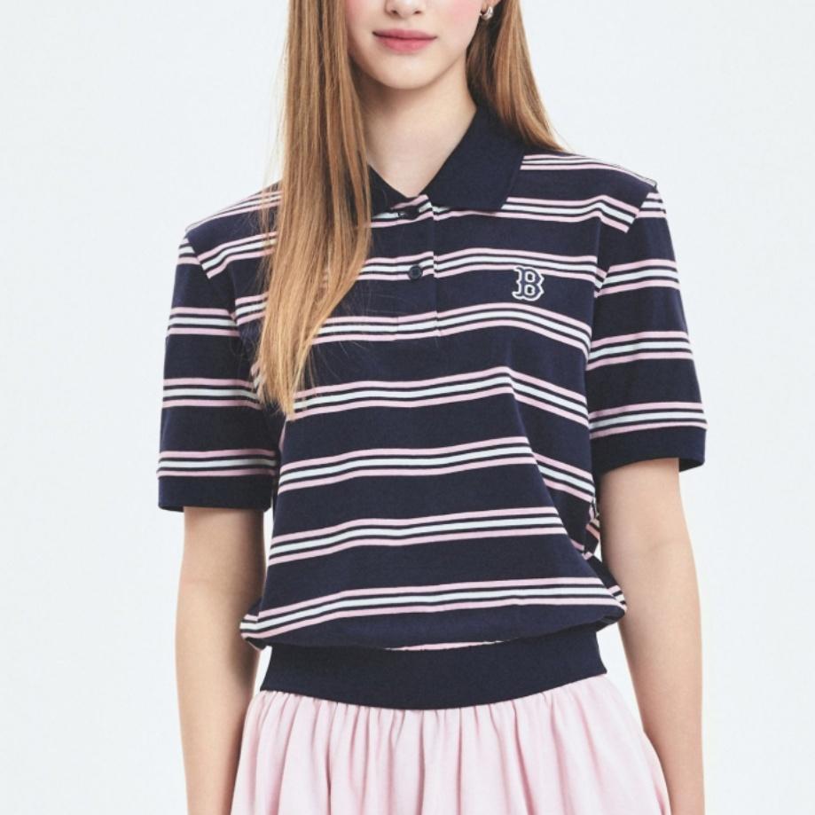 New MLB Boston Red Sox T Shirt Women's Navy Blue 3FPQV0253-43NYS