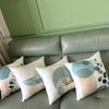 4Pcs Abstract Plant Geometric Shape Printed Pillow Cover Polyester Cushion Case 2D Flat Printing Pillowcase Nordic Calm Now