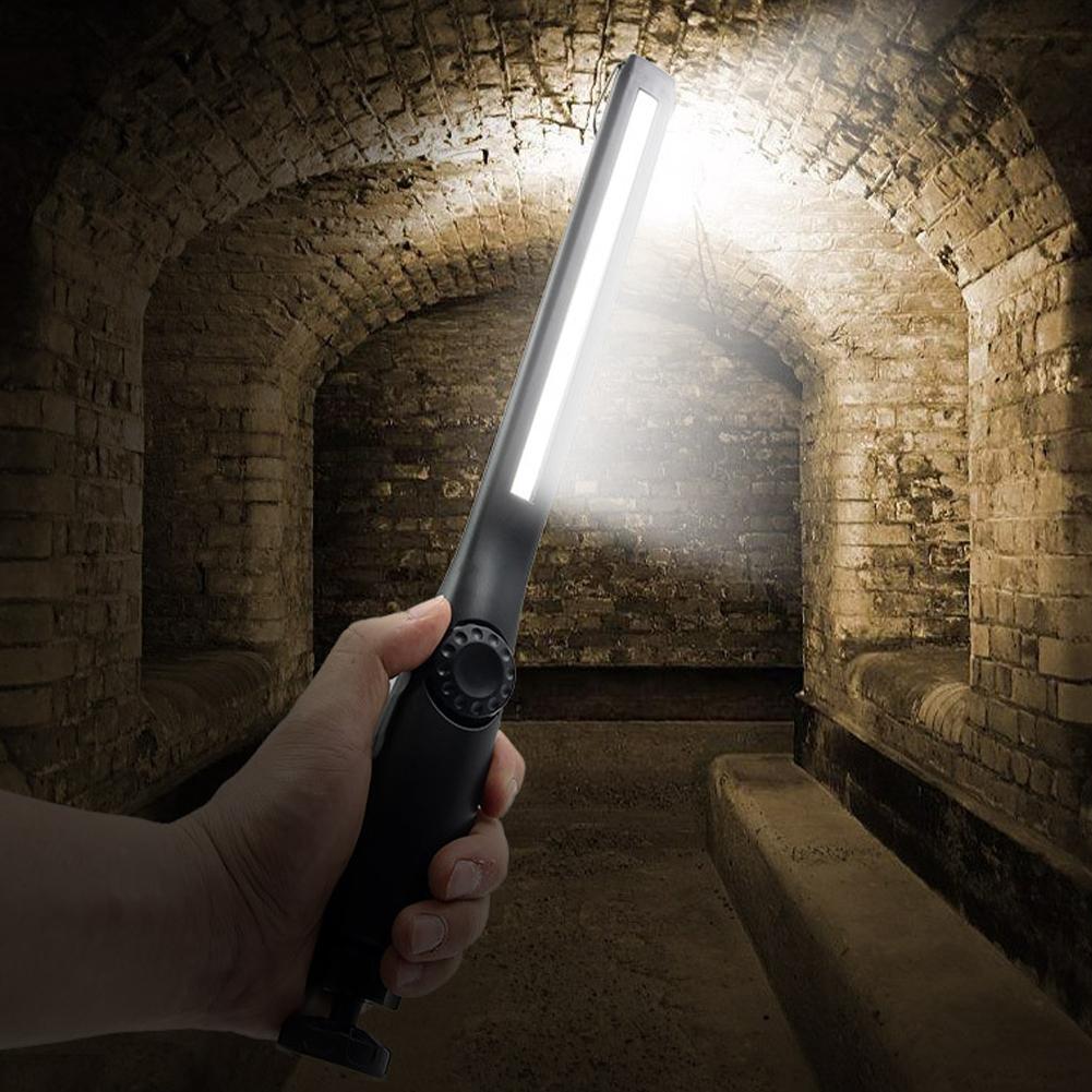 Portable COB Work Lights With Magnetic Rechargeable Flashlight Repair Dimming Portable Emergency Car LED Lamps Stepless Q5S3